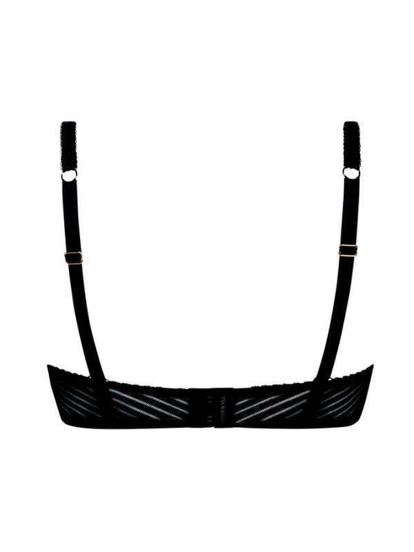 Elegancki czarny biustonosz dla amazonek z koronką Amoena Karolina sbp