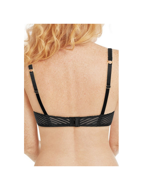 Elegancki czarny biustonosz dla amazonek z koronką Amoena Karolina sbp