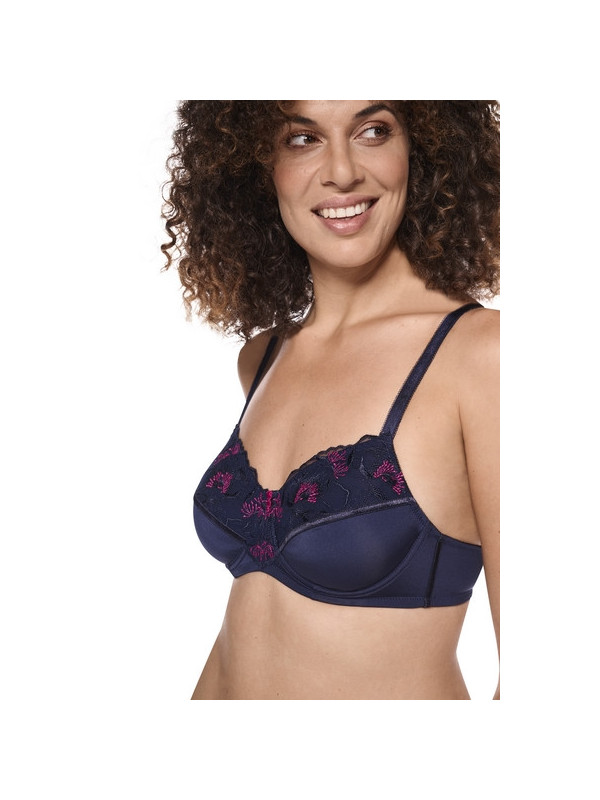 Biustonosz po mastektomii na fiszbinach Amoena Delila WB 45110 bl/mag