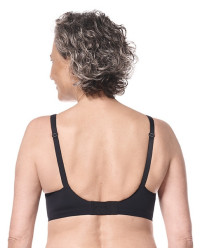 Gorset z koronkową wstawką bez fiszbin dla amazonek Esra SB 45095 bk