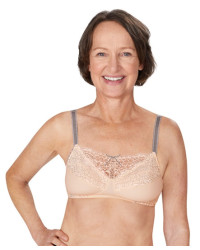 Biustonosz dla amazonek bez fiszbin z koronkową wstawką Amoena Alina SB
