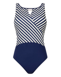 Strój kąpielowy dla amazonek po mastektomii Amoena Casoria OPHN 71789 navy/off white