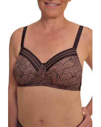 Biustonosz dla amazonek bez fiszbin Amoena Brooke sbp 45127 black/café