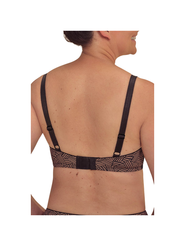 Biustonosz dla amazonek bez fiszbin Amoena Brooke sbp 45127 black/café