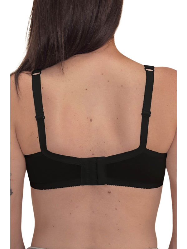 Miękki gorset po mastektomii z kieszonkami na protezę Amoena Katja sb 45117 black