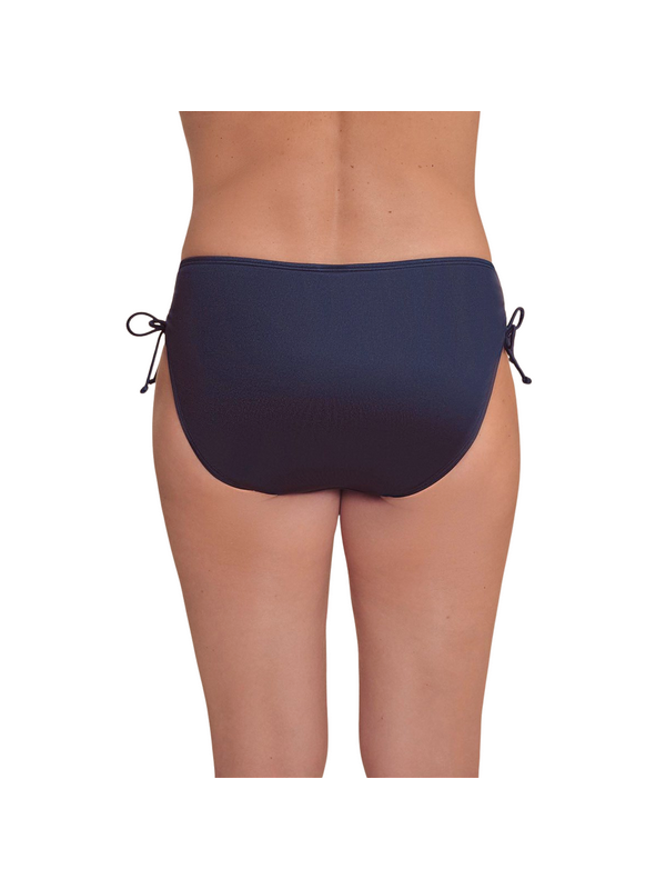Granatowe majtki kąpielowe na plażę z wyższym stanem Amoena Lazio MHPTY 71816 dark blue