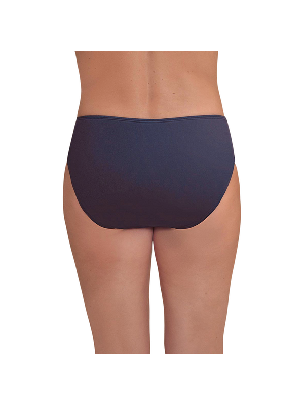 Granatowe majtki kąpielowe na plażę z wyższym stanem Amoena Lazio MHPTY 71816 dark blue