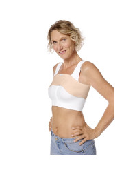 Pas kompresyjny anatomiczny stabilizujący implanty piersi Amoena 45046 rose nude