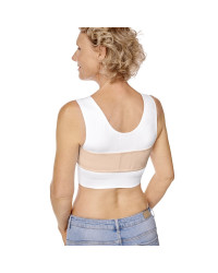 Pas kompresyjny anatomiczny stabilizujący implanty piersi Amoena 45046 rose nude