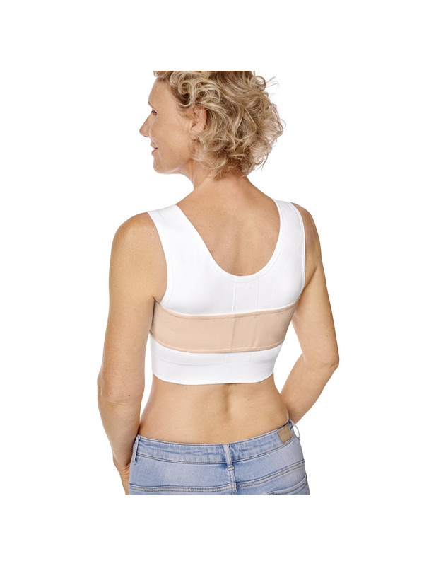 Pas kompresyjny anatomiczny stabilizujący implanty piersi Amoena 45046 rose nude