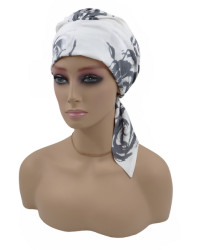 Turban chusta po chemioterapii z bawełny na wiosnę lato Lidia Heidi C61
